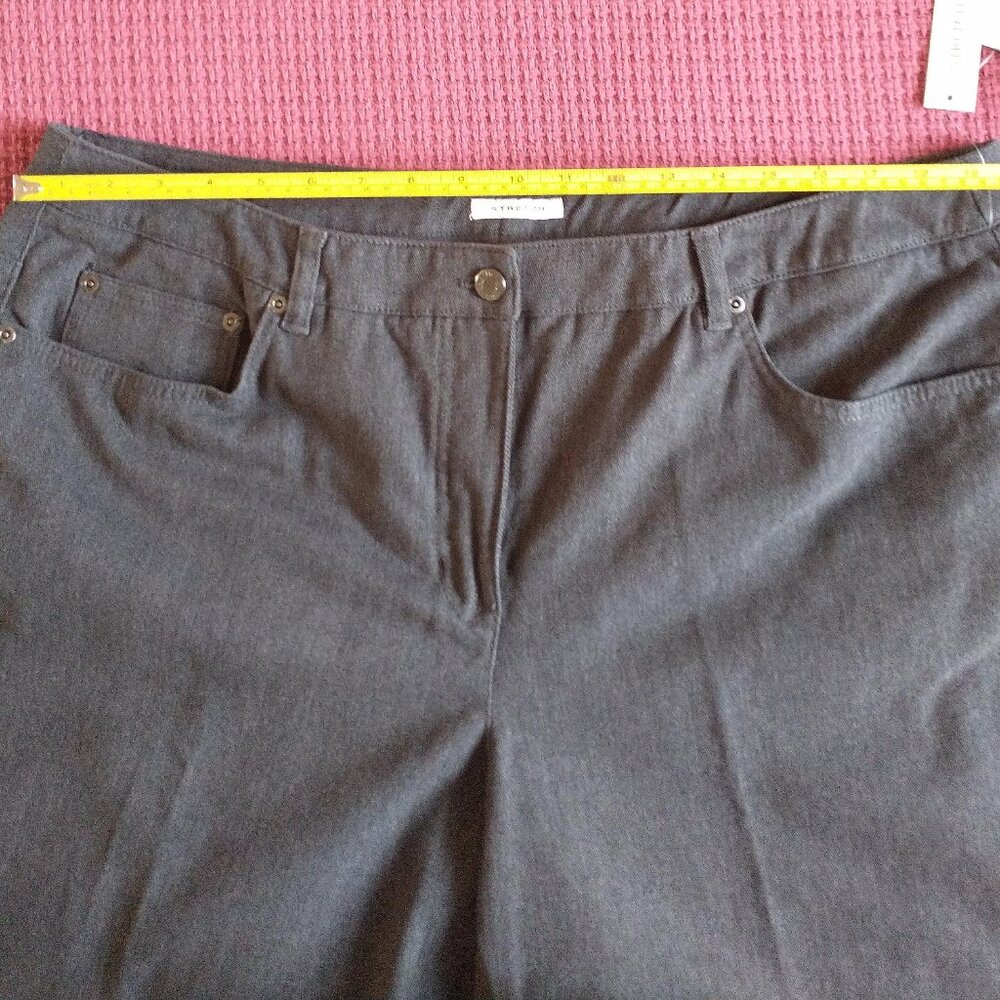 Jones New York Sport Woman Bootcut Stretch Control Sueded Jeans Pants Gray NWT - Picture 6 of 16